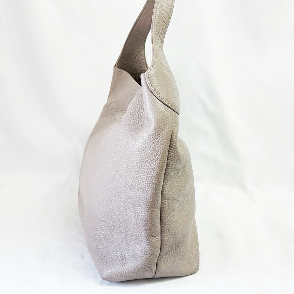 DOONEY & BOURKE Pebbled Leather Gray Logo Lock Sac Size 12”x12.5”x5” - Picture 6 of 12
